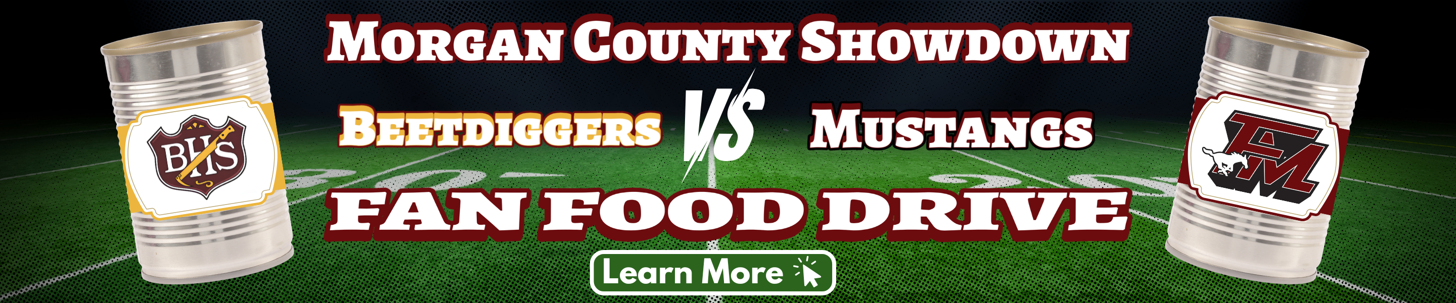 Fan Food Drive Banner