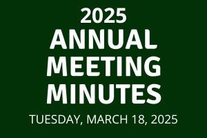 Annual Meeting Minutes 