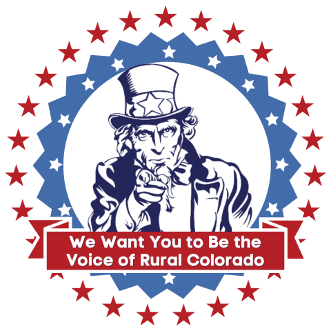 We want you to be the voice of rural Colorado.